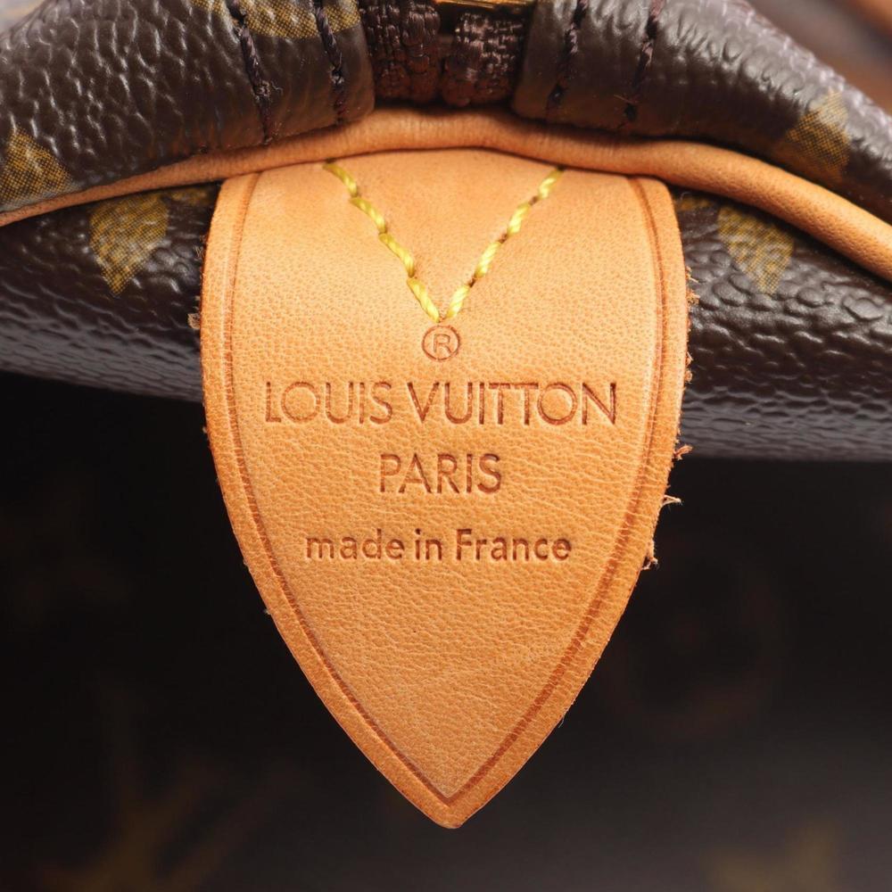 LOUIS VUITTON Brown Monogram Leather Keepall 50 Boston Bag - Picture 4 of 8